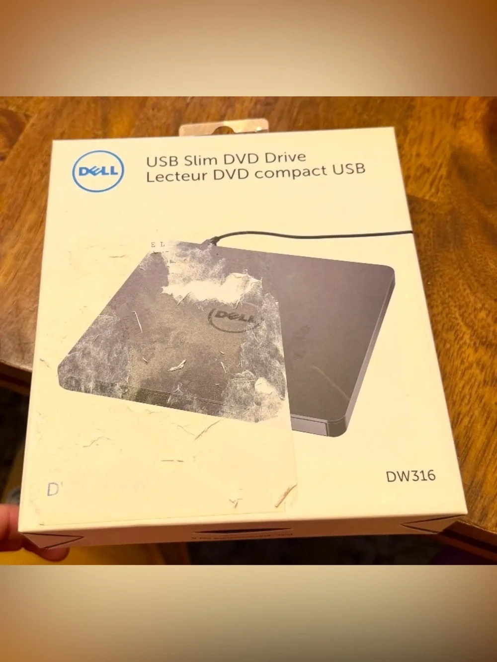 Dell USB Slim DVD Drive DW316 - Black NWT